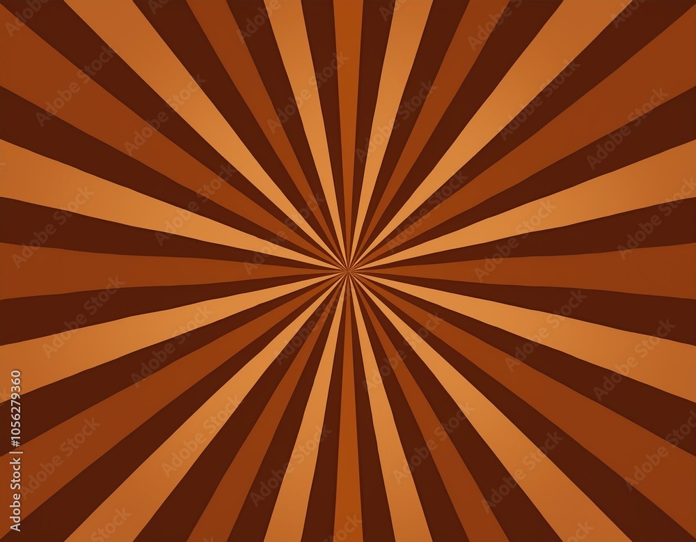 Obraz premium brown sunburst background
