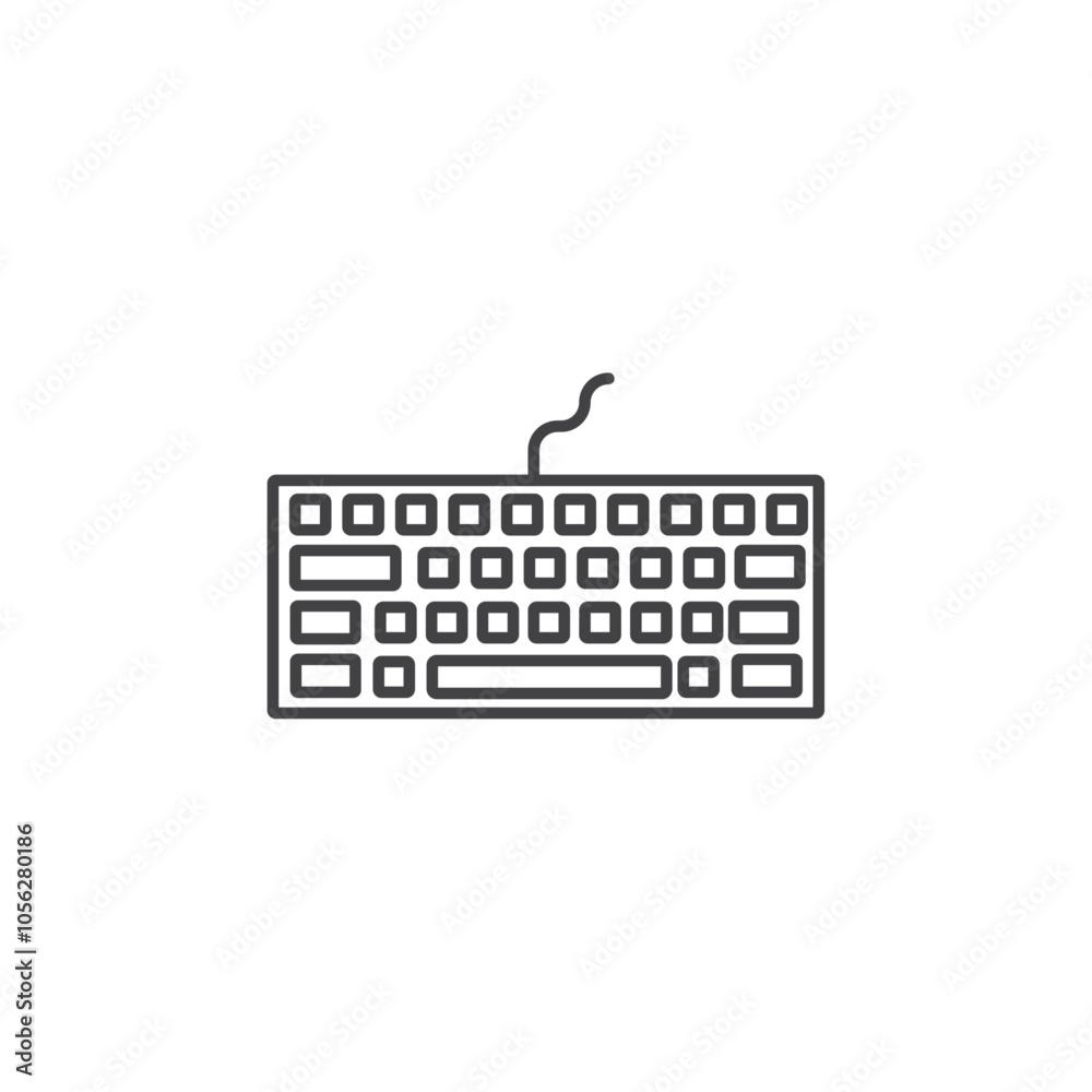 Keyboard icon Symbol mark in filled style Keyboard icon Symbol mark in filled style