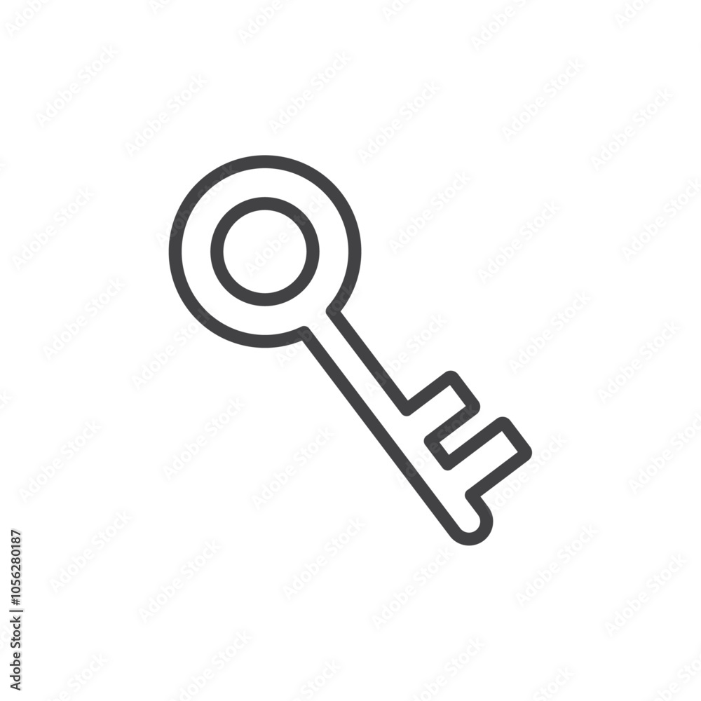 Key icon Symbol mark in filled style Key icon Symbol mark in filled style