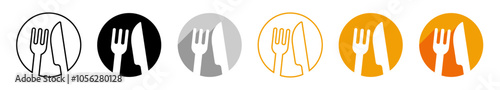 Messer und Gabel Restaurant vektor Logo