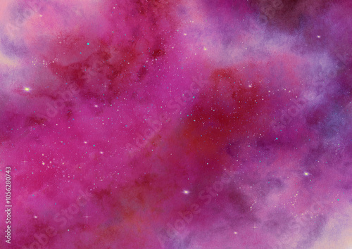 Pink Watercolor Nebula