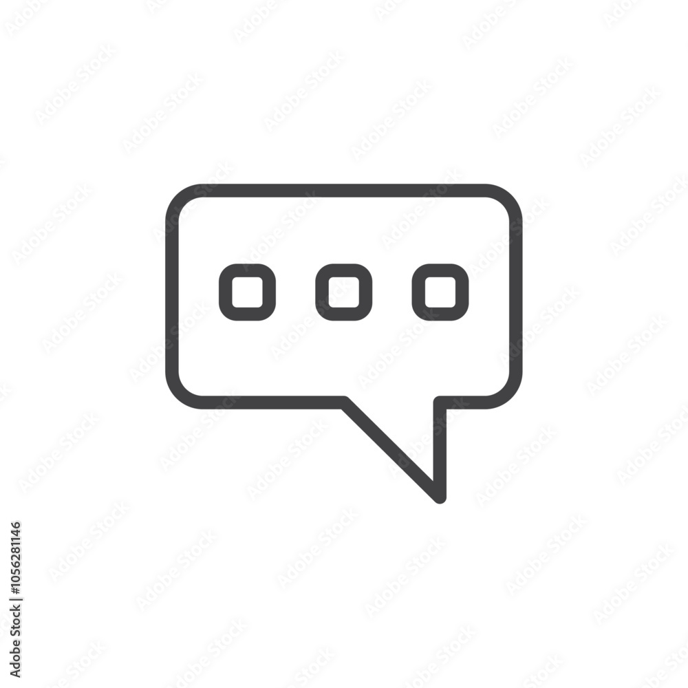 Message icon Symbol mark in filled style Message icon Symbol mark in filled style