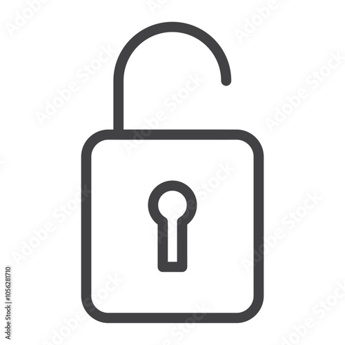 Padlock icon Symbol mark in filled style