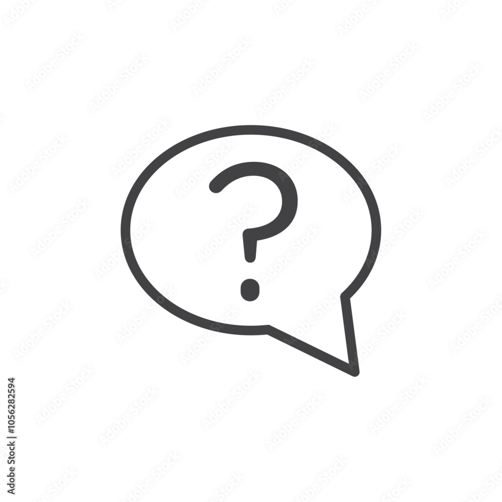 Question Icon Symbol mark in filled style Question Icon Symbol mark in filled style