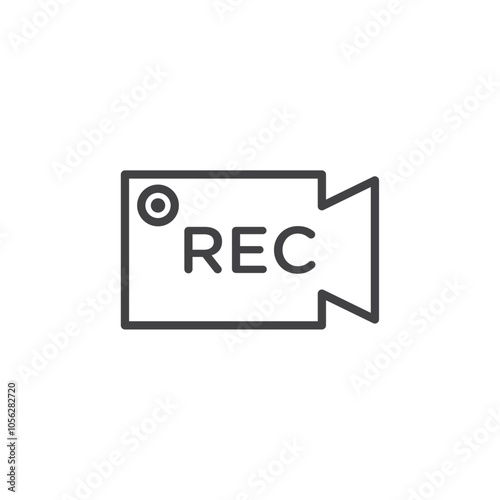 Record icon Symbol mark in filled style