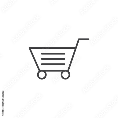 Shopping icon Symbol mark in filled style