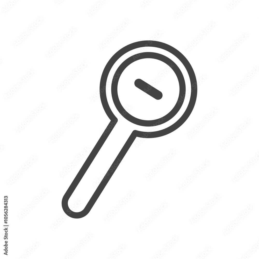 Zoom out icon Symbol mark in filled style