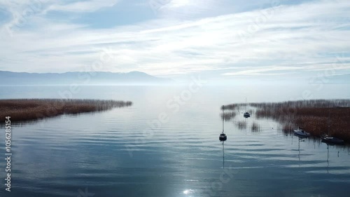 Aerial Views of a Pristine Lake