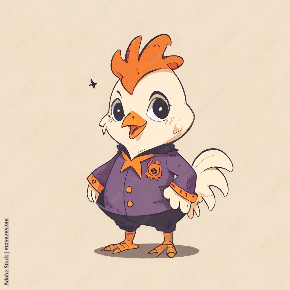 Cute Chicken Cartoon Character Cute Chicken Cartoon Character
