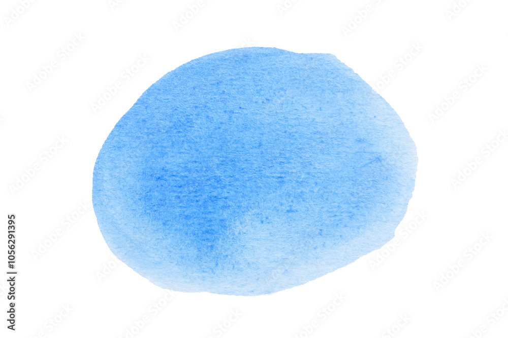 Sky blue, light blue spot, watercolor hand painted circle shape isolated on white background with clipping path. Sky blue, light blue spot, watercolor hand painted circle shape isolated on white background with clipping path.