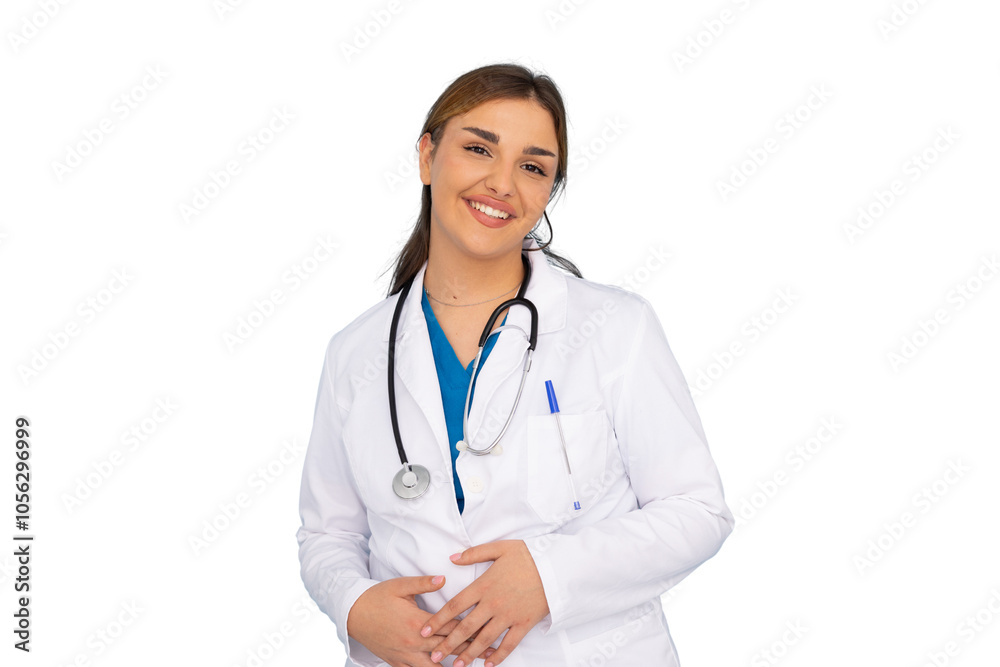 Professional Latina doctor in medical attire Professional Latina doctor in medical attire