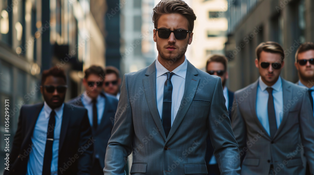 Group of attractive business men Group of attractive business men