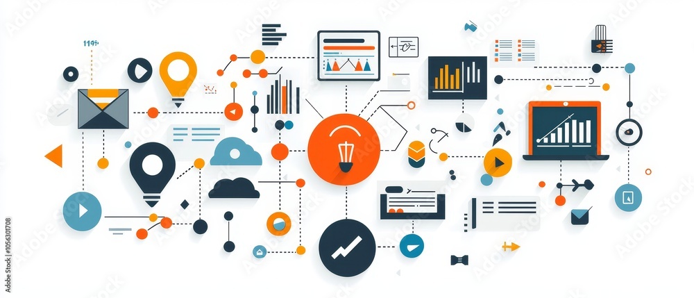 Innovative Brainstorming A Flat Design Illustration of Collaborative Employees Generating Creative Ideas Innovative Brainstorming A Flat Design Illustration of Collaborative Employees Generating Creative Ideas