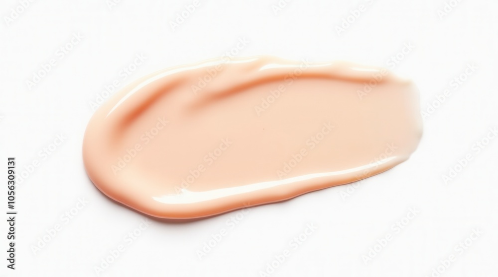 Transparent Liquid Gel Beauty Serum Swatch on White Background Natural Skincare Product Concept Transparent Liquid Gel Beauty Serum Swatch on White Background Natural Skincare Product Concept
