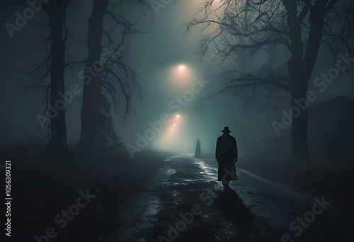 couple in the forest