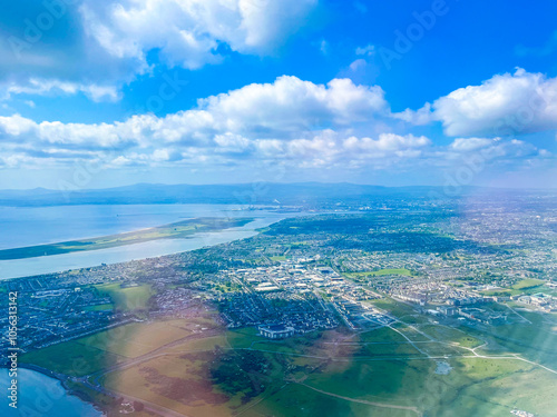 Photography Dublin, Ireland - Coastline from an aerial perspective