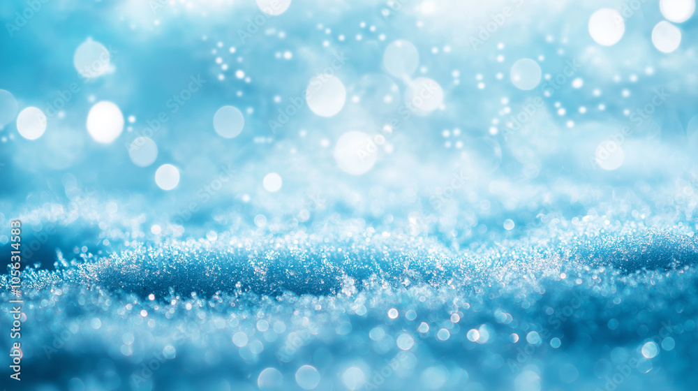 Background feature white bokeh effect, creating abstract Christmas scene, glistening blue, silver, and grey light add magical texture to festive atmosphere. Bling, blurred, bright, texture, winter. Background feature white bokeh effect, creating abstract Christmas scene, glistening blue, silver, and grey light add magical texture to festive atmosphere. Bling, blurred, bright, texture, winter.