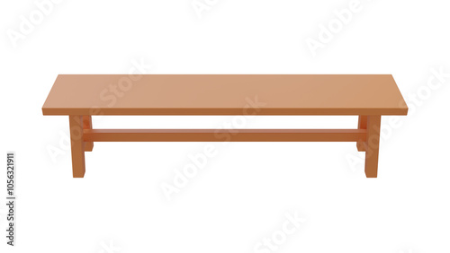 Wooden bench