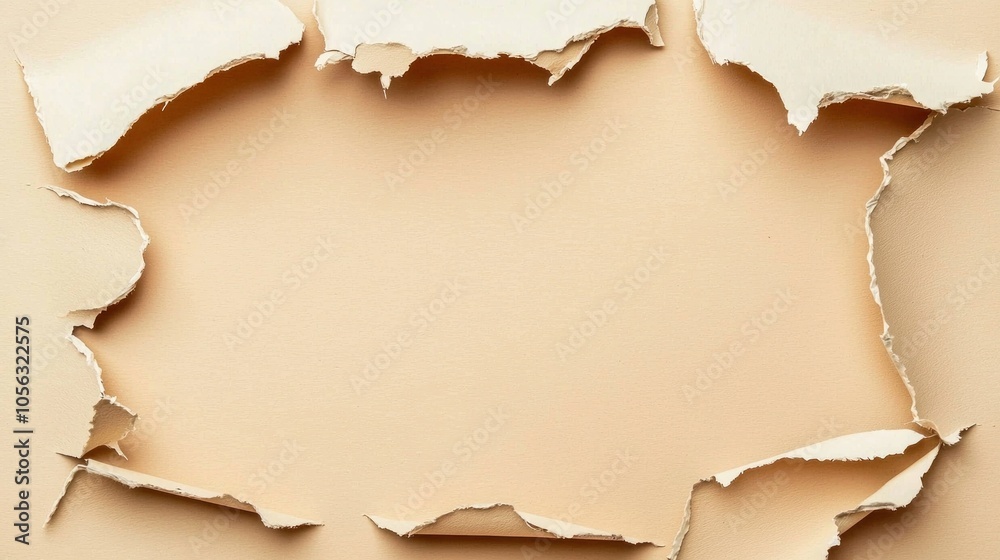 Ultrapremium isolated background with torn edges for high-quality visuals and design applications
