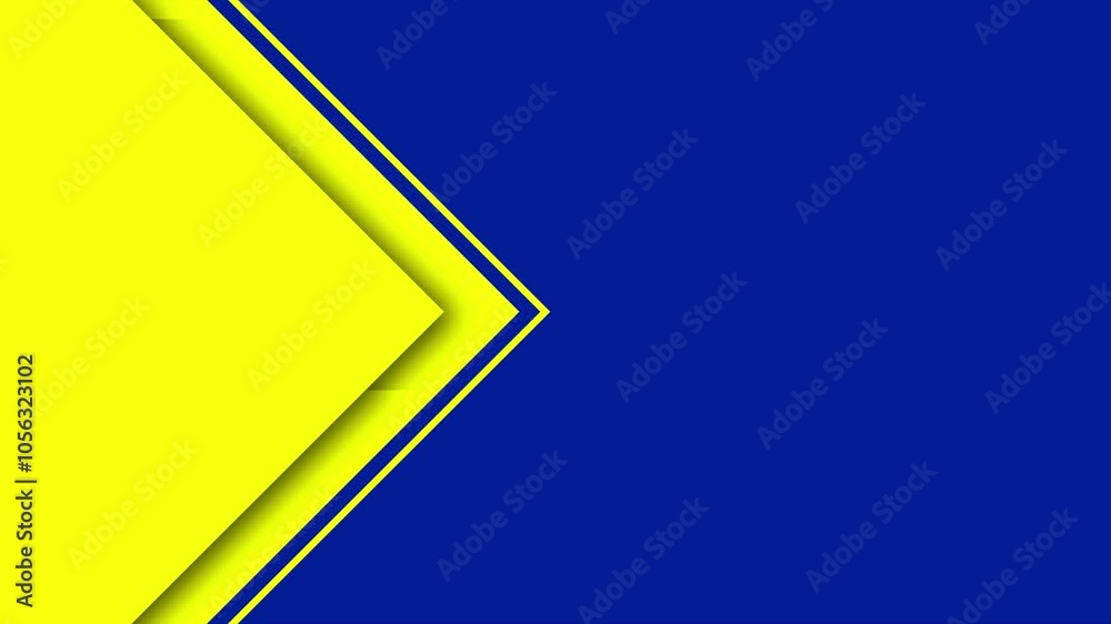 Vector blue and yellow background with triangle shape looping for video explainer and presentation Vector blue and yellow background with triangle shape looping for video explainer and presentation