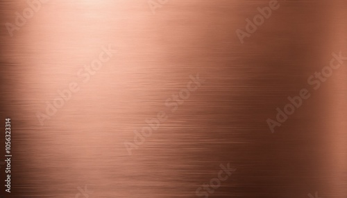A luminous brushed copper texture with a soft glow, featuring fine, parallel brush marks that create an even metallic pattern across the surface