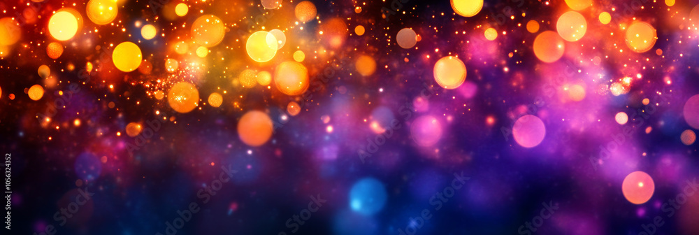 Sparkling bokeh lights in warm and cool colors. Sparkling bokeh lights in warm and cool colors.
