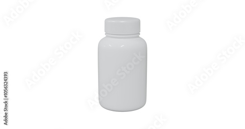 Pills plastic bottle