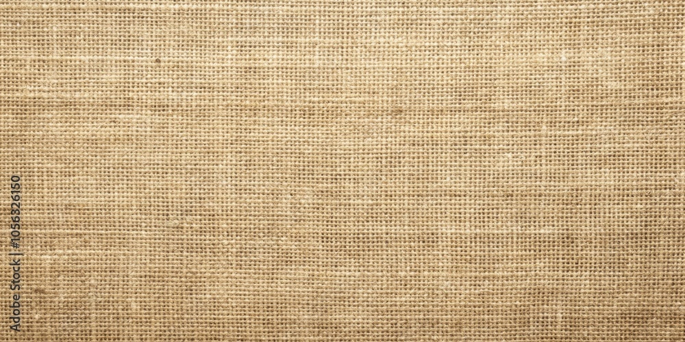 Fototapeta premium A Close-Up View of Natural Brown Burlap Fabric Texture with Woven Threads and a Rustic Appearance
