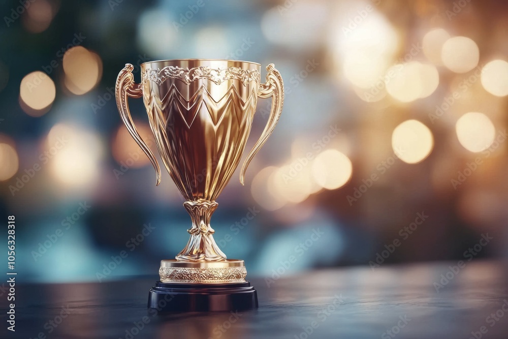 Cup or trophy. Winning concept. Selective focus background Cup or trophy. Winning concept. Selective focus background