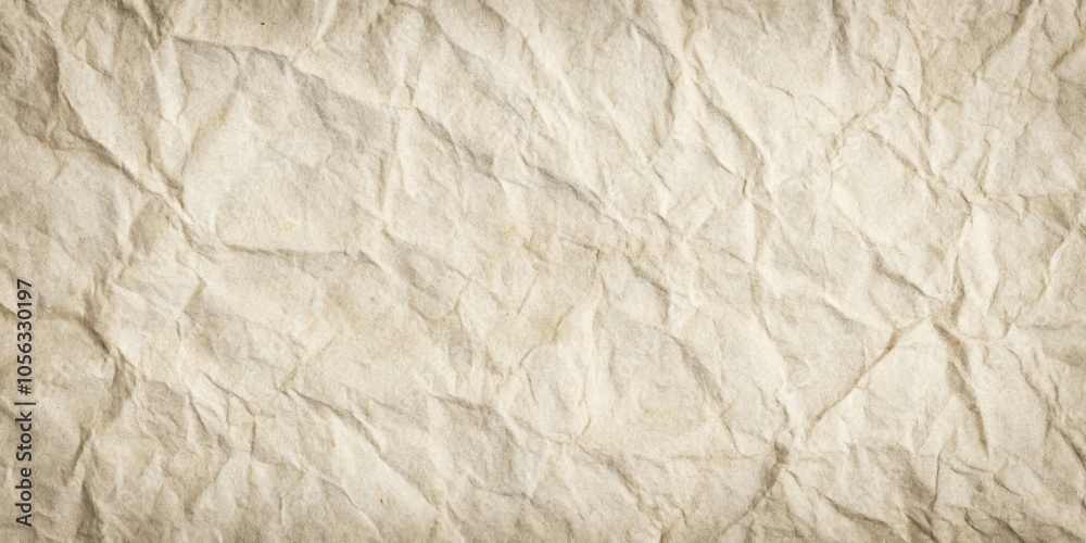 The Wrinkled Texture of Aged Paper with a Slight Brown Tinge, Capturing the Essence of Time and History The Wrinkled Texture of Aged Paper with a Slight Brown Tinge, Capturing the Essence of Time and History
