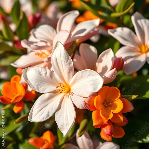 Close-Up of Fresh Jasmine Blooms with Delicate Petals Ideal for Stock Photography Focusing on Natural Ingredients and Wellness