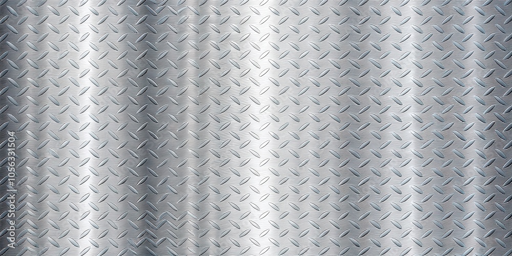 © Theerawat - A seamless pattern of silver diamond plate metal with a subtle wave effect. The texture creates a sense of depth and dimension. © Theerawat - A seamless pattern of silver diamond plate metal with a subtle wave effect. The texture creates a sense of depth and dimension.