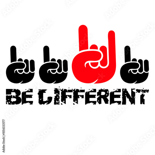 5 Be Different Heavy Metal Hard Rock Hand Gestures