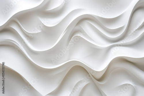 abstract white wavy background