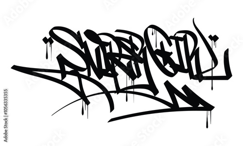 SNIPER GIRL graffiti tag style design