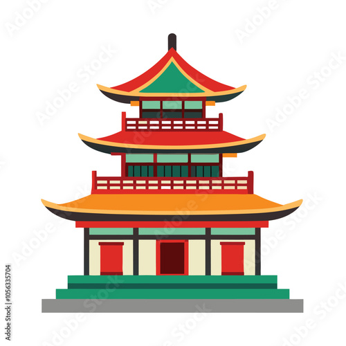 Ancient Chinese temple architecture of the Temple of Heaven in Beijing, a landmark of traditional Asian culture and religion