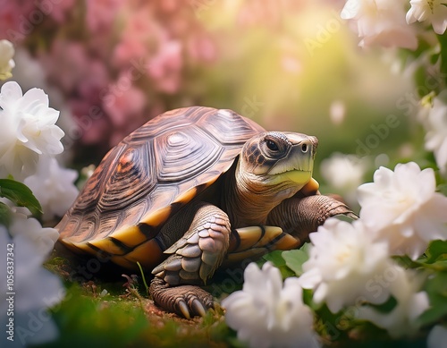 turtle in the garden photo