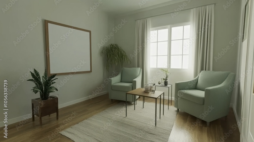 Cozy Modern Living Room with Natural Light Cozy Modern Living Room with Natural Light