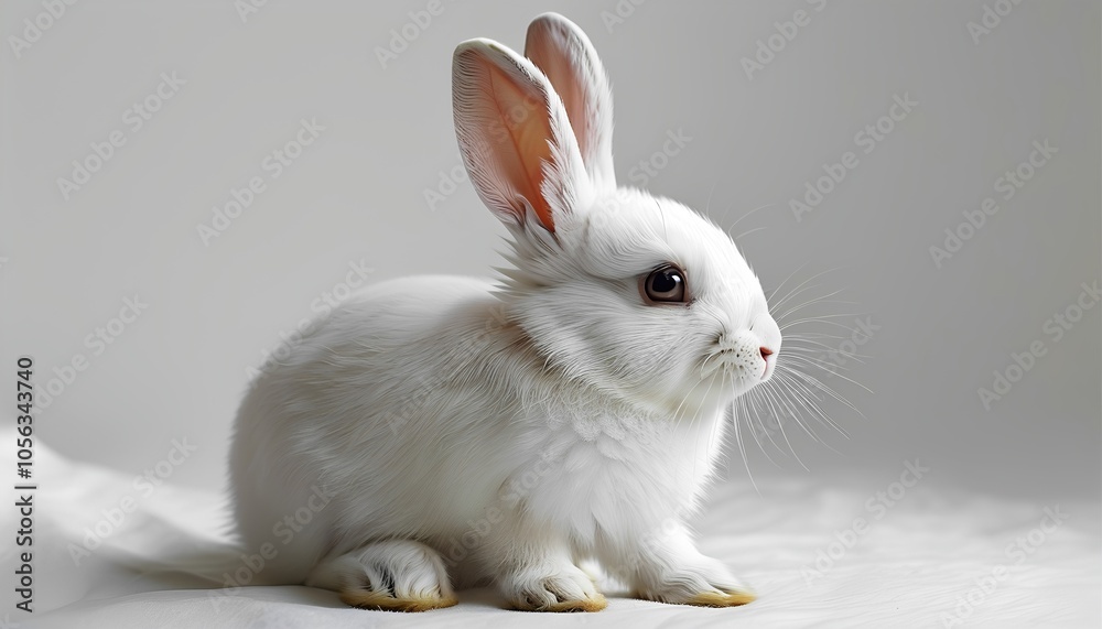 Rabbit on a white background Rabbit on a white background