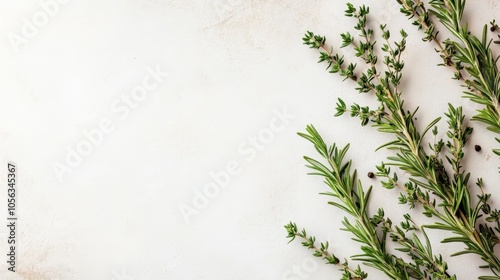 A vibrant image of rosemary sprigs against a light background, emphasizing their aromatic qualities and connection to healthy cooking