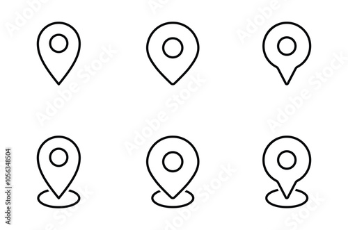 pin map icon. pin location icon vector