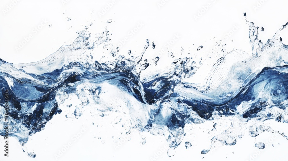 An artistic representation of water drops merging together, symbolizing unity and flow, set against a clean white backdrop for emphasis An artistic representation of water drops merging together, symbolizing unity and flow, set against a clean white backdrop for emphasis