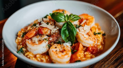 Delicious Seafood Risotto with Shrimp and Scallops