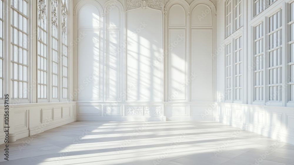 Artistic white backdrop with Leeds Castle architecture, highlighting the grandeur and elegance of its castle building Artistic white backdrop with Leeds Castle architecture, highlighting the grandeur and elegance of its castle building