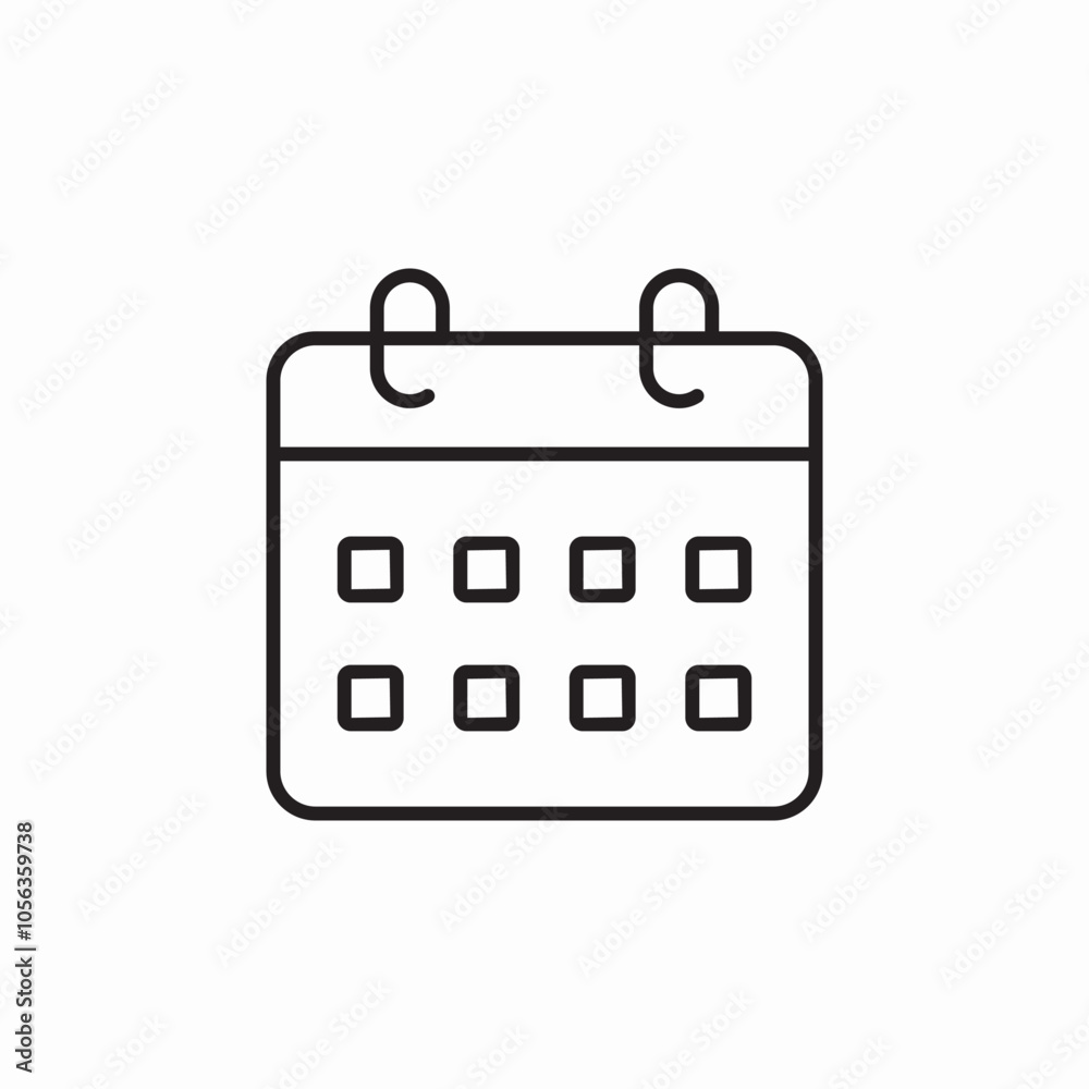 calendar schedule icon sign vector calendar schedule icon sign vector