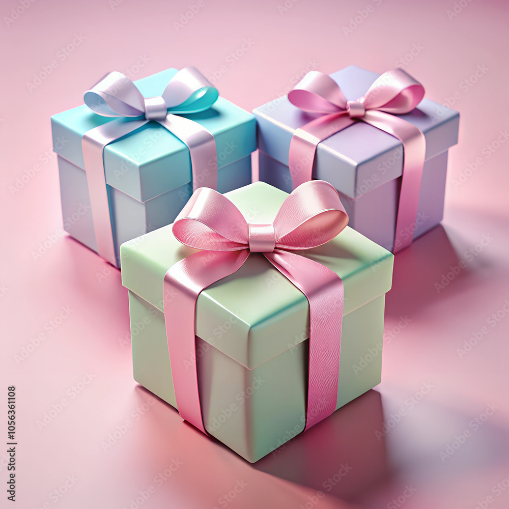 Obraz premium gift box with ribbon