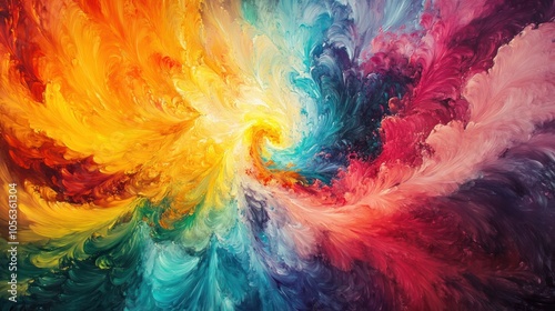 Wallpaper Mural Abstract Colorful Swirl Torontodigital.ca