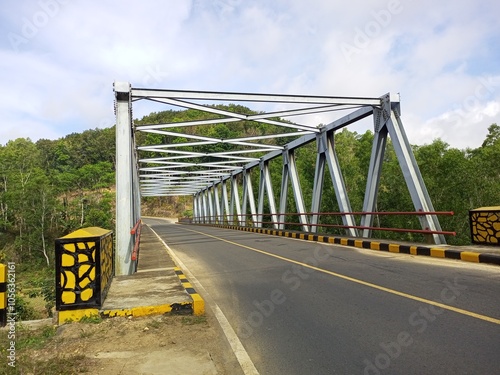 Bridge over the southern cross route, malang, indonesia photo