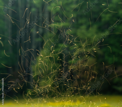 Long Exposure Of No-See-Ums In Cataloochee Valley Afternoon photo