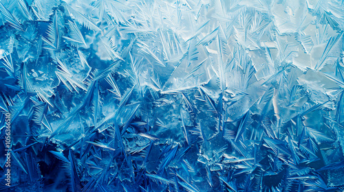 Wallpaper Mural Detailed blue ice texture patterns. Torontodigital.ca